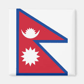 Vlag van Nepal Magneet (Voorkant)