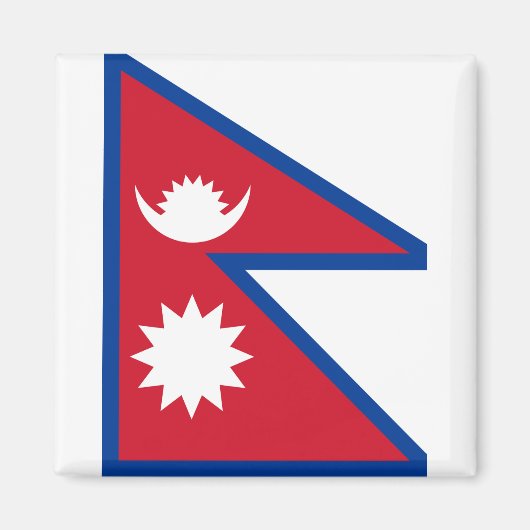 Vlag van Nepal Magneet (Voorkant)