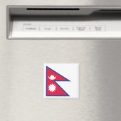 Vlag van Nepal Magneet (Insitu (Vaatwasser))