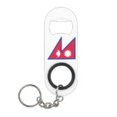 Vlag van Nepal Mini Flessenopener (Voorkant)