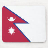 Vlag van Nepal Muismat (Voorkant)