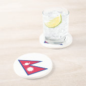 Vlag van Nepal Onderzetter (Zijkant)