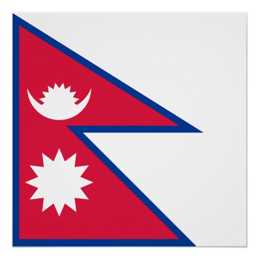 Vlag van Nepal Perfect Poster (Voorkant)