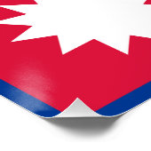 Vlag van Nepal Perfect Poster (Hoek)