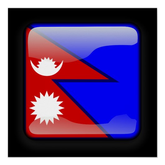 Vlag van Nepal Perfect Poster (Voorkant)