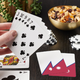 Vlag van Nepal Pokerkaarten