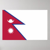 Vlag van Nepal Poster (Voorkant)