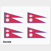 Vlag van Nepal Rechthoekige Sticker (Vel)