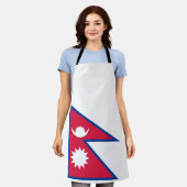 Vlag van Nepal Schort (Gedragen)