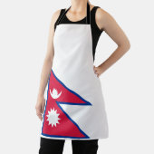 Vlag van Nepal Schort (Insitu)