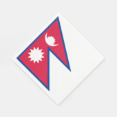Vlag van Nepal Servet (Hoek)