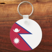 Vlag van Nepal Sleutelhanger (Voorkant)