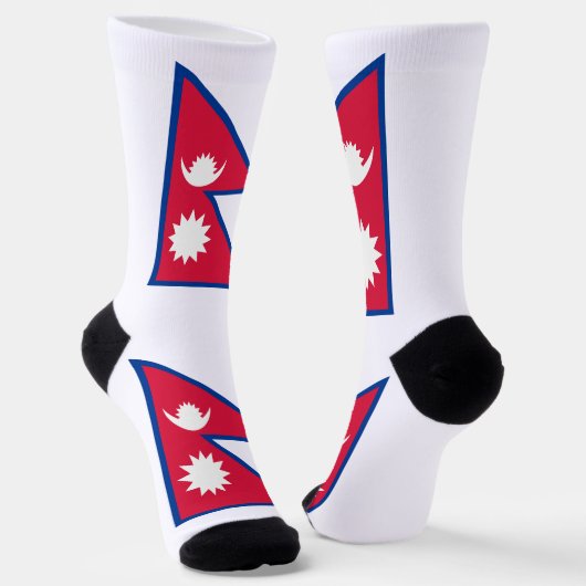 Vlag van Nepal Sokken (Gebogen)