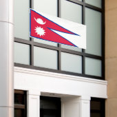 Vlag van Nepal Spandoek (Buitenkant Gebouw)