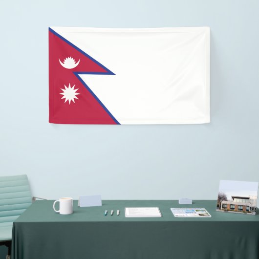 Vlag van Nepal Spandoek (Beurs)