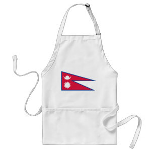 Vlag van Nepal Standaard Schort