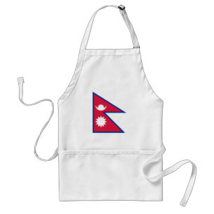 Vlag van Nepal Standaard Schort