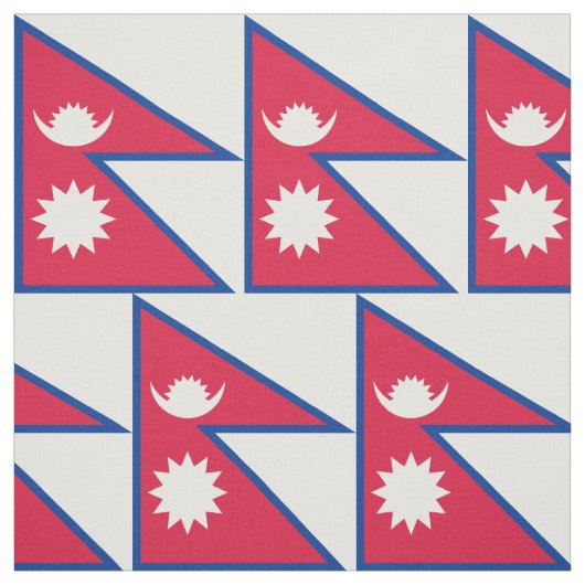 Vlag van Nepal Stof (Swatch)