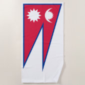 Vlag van Nepal Strandlaken (Voorkant)