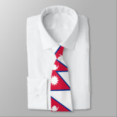 Vlag van Nepal Stropdas (Gebonden)