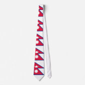 Vlag van Nepal Stropdas (Voorkant)