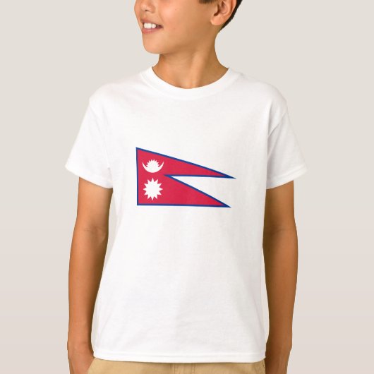 Vlag van Nepal T-shirt (Voorkant)