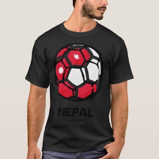 Vlag van Nepal T-shirt (Voorkant)