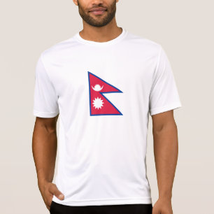 Vlag van Nepal T-shirt