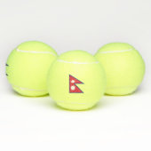 Vlag van Nepal Tennisballen (Multi)
