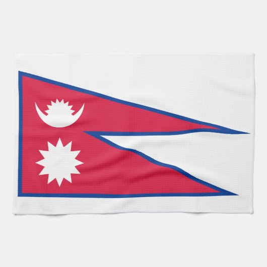 Vlag van Nepal Theedoek (Horizontaal)