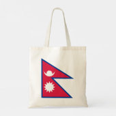 Vlag van Nepal Tote Bag (Achterkant)