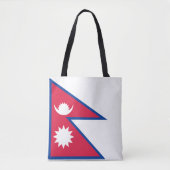 Vlag van Nepal Tote Bag (Voorkant)