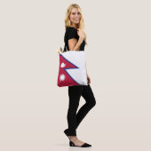 Vlag van Nepal Tote Bag (Op model)