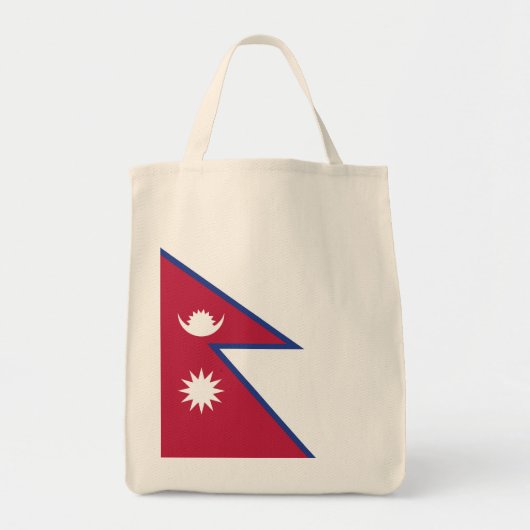 Vlag van Nepal Tote Bag (Voorkant)