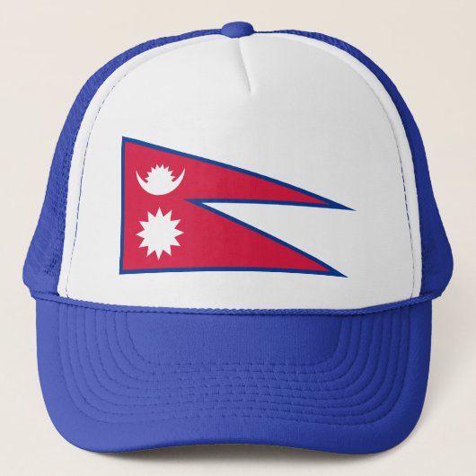 Vlag van Nepal Trucker Pet (Voorkant)