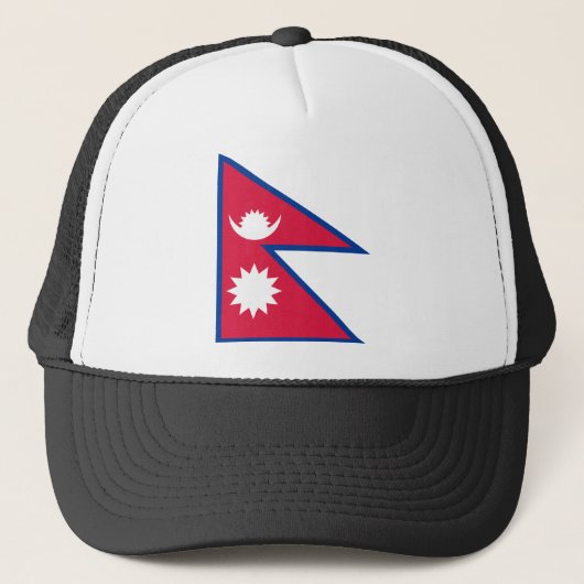 Vlag van Nepal Trucker Pet (Voorkant)
