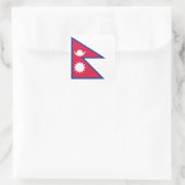 Vlag van Nepal Vierkante Sticker (Tas)