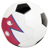 Vlag van Nepal Voetbal (Drie kwart)