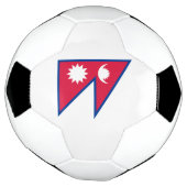Vlag van Nepal Voetbal (Gedraaid)