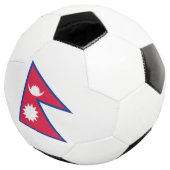 Vlag van Nepal Voetbal (Drie kwart)