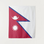 Vlag van Nepal Wandkleed (Voorkant)