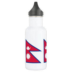 Vlag van Nepal Waterfles