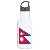 Vlag van Nepal Waterfles (Voorkant)