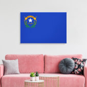 Vlag van Nevada Canvas Print (Insitu (Woonkamer))