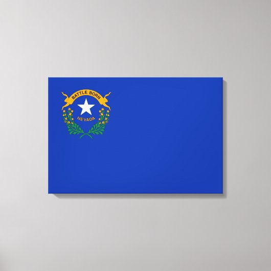 Vlag van Nevada Canvas Print (Voorkant)
