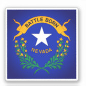 Vlag van Nevada (detail) Sticker (Voorkant)