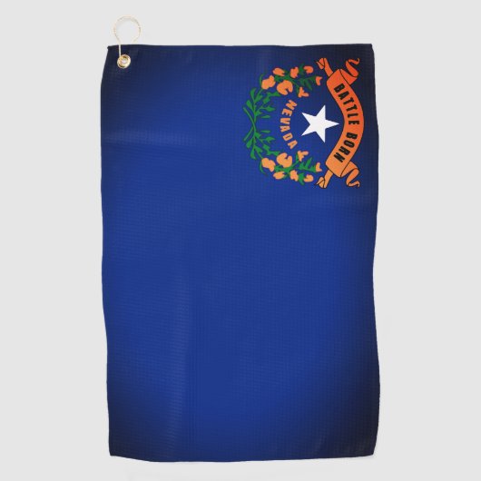 Vlag van Nevada Golf Towel Golfhanddoek (Voorkant)