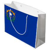 Vlag van Nevada Groot Cadeauzakje (Achterkant Gekanteld)