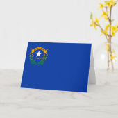 Vlag van Nevada Kaart (Gele Bloem)