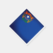 Vlag van Nevada Paper Party Napkins Servet (Hoek)